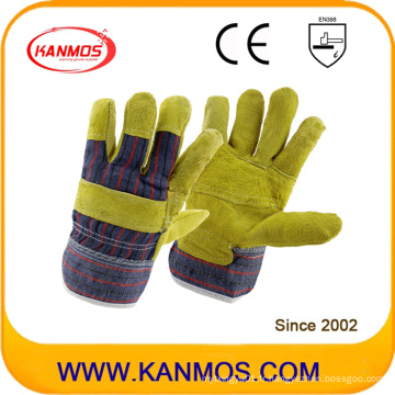 Les gants de travail de sécurité industrielle en cuir de porc renversé (22007)